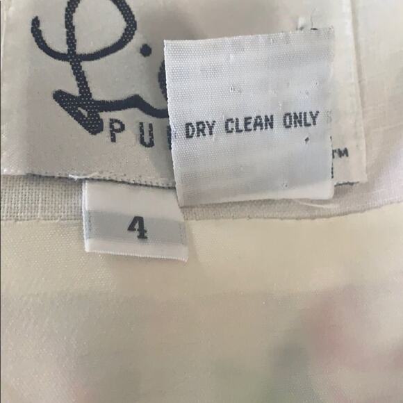 LILLY PULITZER FLORAL LINEN DRESS‎ SIZE 4 - Picture 9 of 11